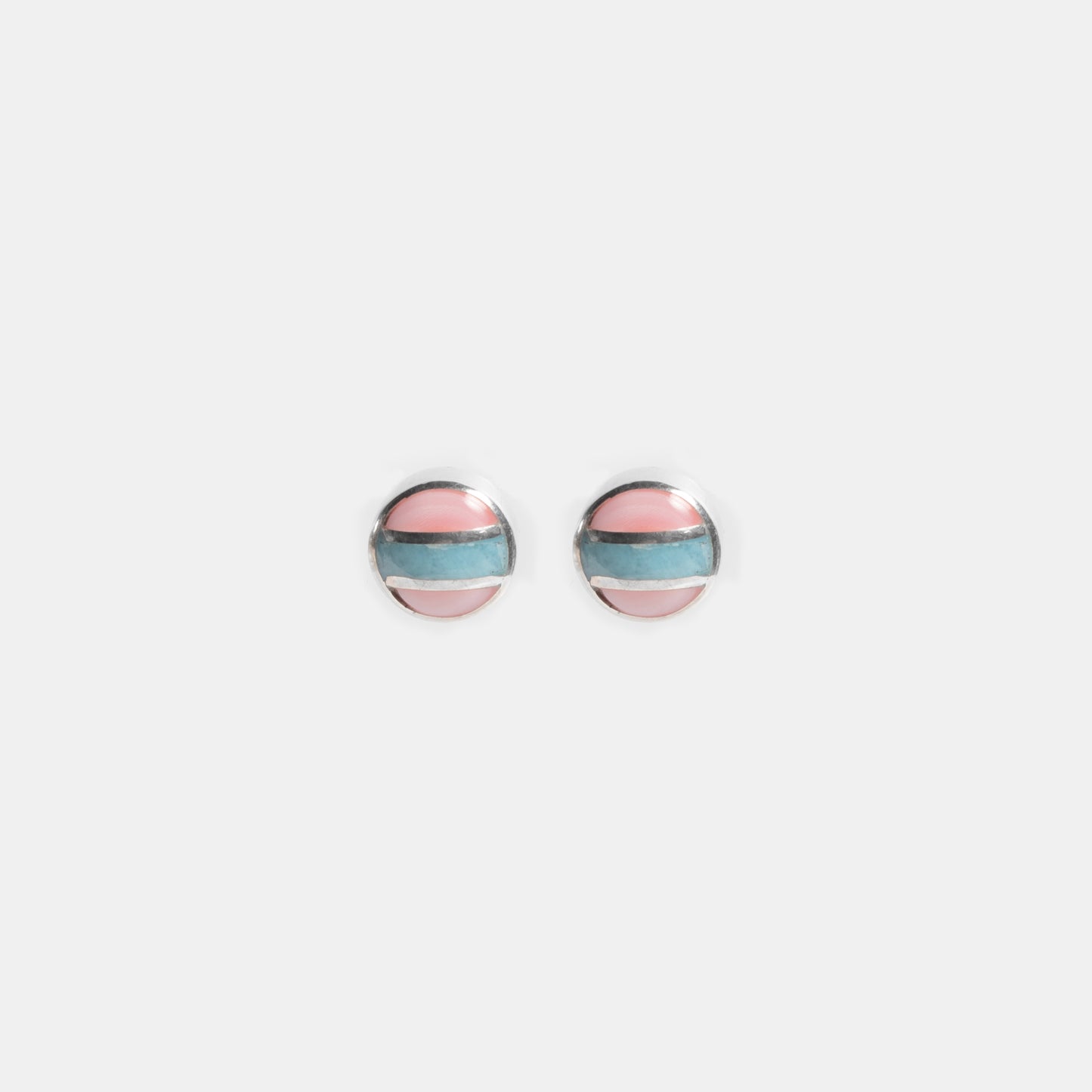 Hope, Stud Earrings - Larimar X Caracol