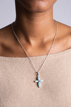 Load image into Gallery viewer, The Cross, Larimar -  Pendant
