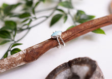 Load image into Gallery viewer, Larimar X Carcaol Marquise Ring, Dual-Sided
